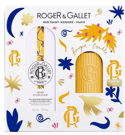 Roger & Gallet Set Natale Bois d'Orange Acqua Profumata di Benessere - 100ml + Candela Profumata in Regalo — confronto prezzi