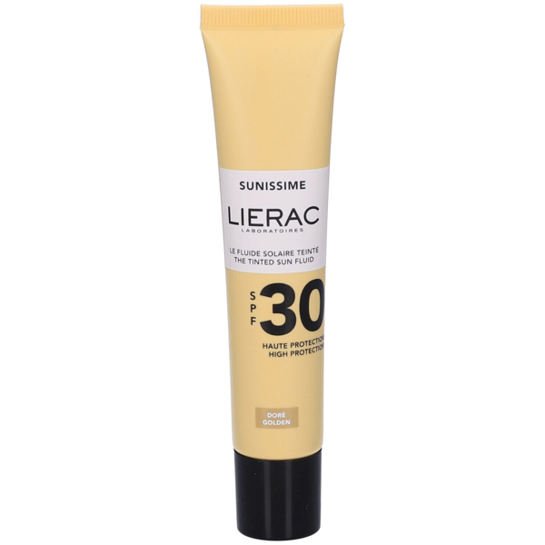 Lierac Sunissime Fluido Solare Colorato Viso SPF30 Protezione Solare Anti-Età Colore Dorato 40 ml