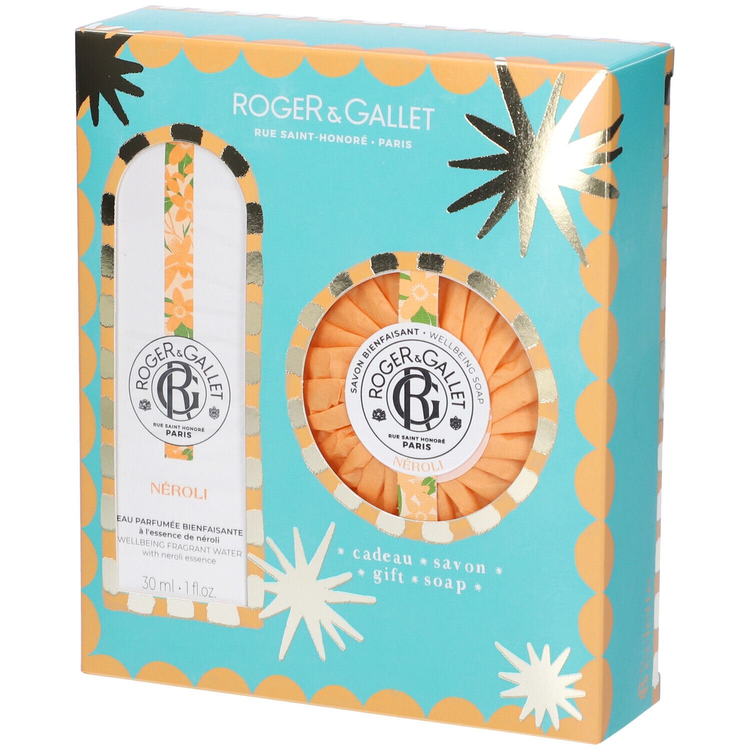 Néroli Roger&Gallet, acqua profumata di benessere 30 ml + saponetta 100 g