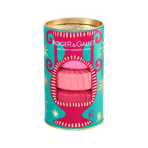 Roger & Gallet Cofanetto Regalo con Saponette Rose + Fleur De Figuier + Gingembre Rouge da 100 g