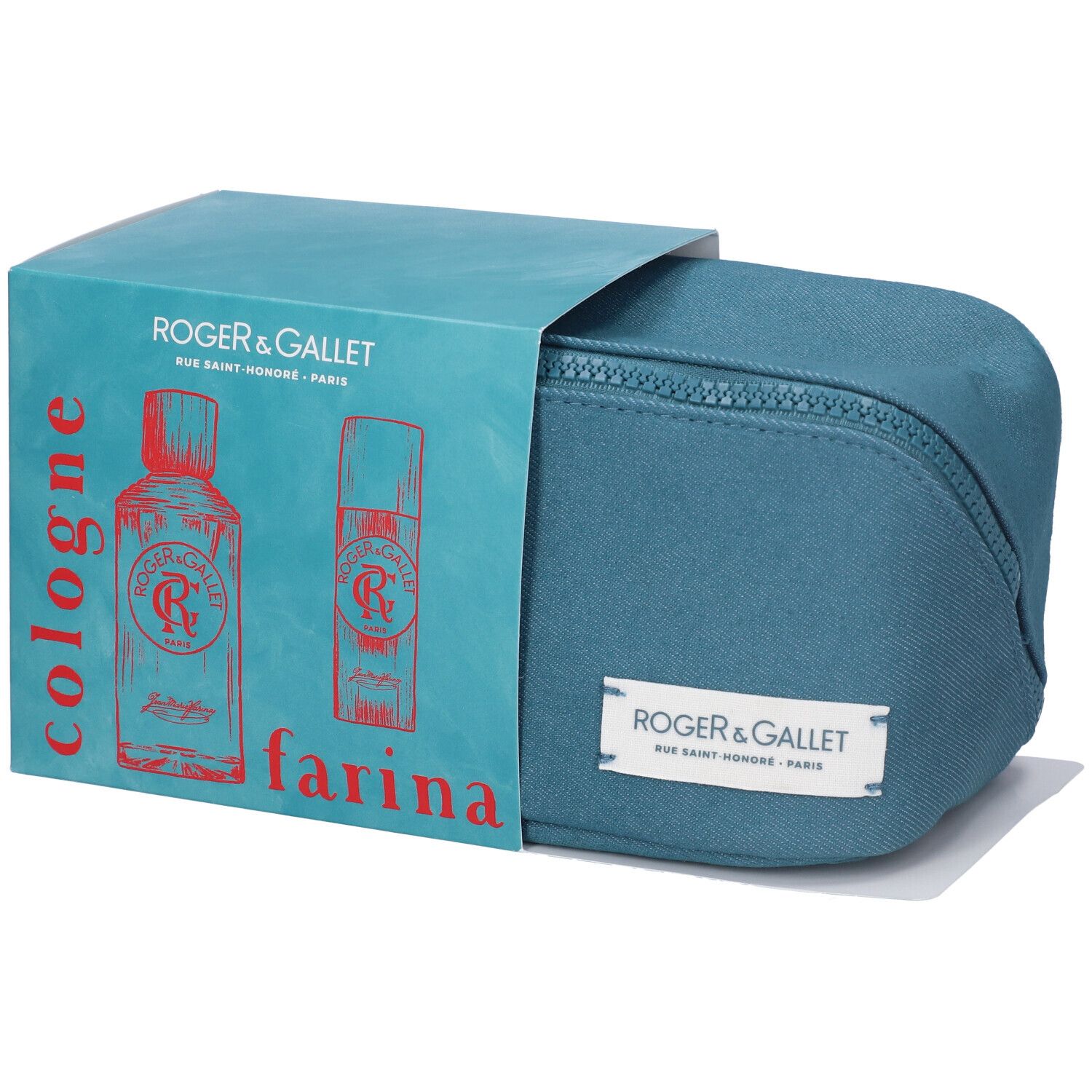 roger&gallet set natale trousse jean marie farina eau de cologne 100 ml + deodorant 150 ml 25 — confronto prezzi