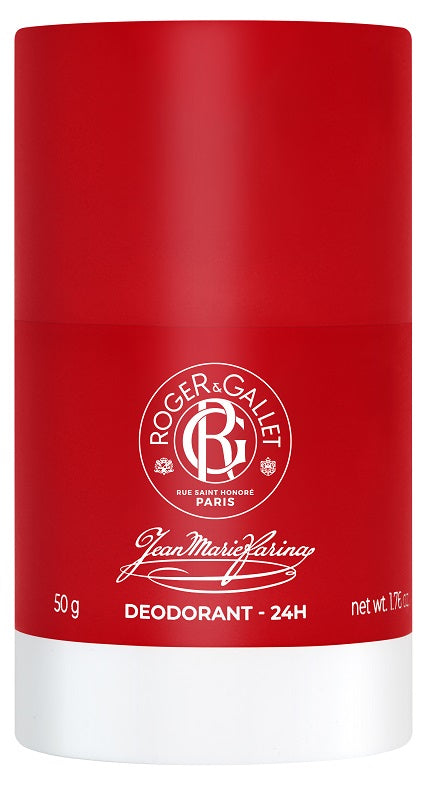 Roger & Gallet Jean Marie Farina - Deodorante in stick per una protezione di 24 ore, 50 g
