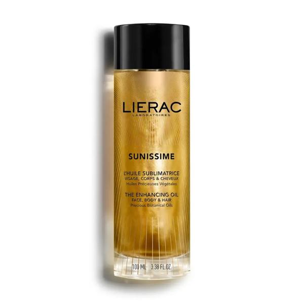 Lierac Sunissime Olio Sublimante 100 ml per Viso Corpo e Capelli con Finish Perlato con Riflessi Dorati