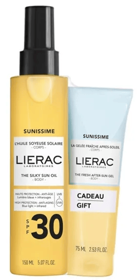 Lierac Sunissime Olio Setoso Solare SPF 30 + Gel Doposole Rinfrescante in Regalo