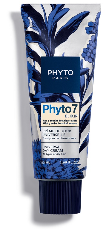 Phyto Paris Phyto 7 Elixir 50 ml Crema Giorno per Capelli Secchi Azione Anti-Crespo