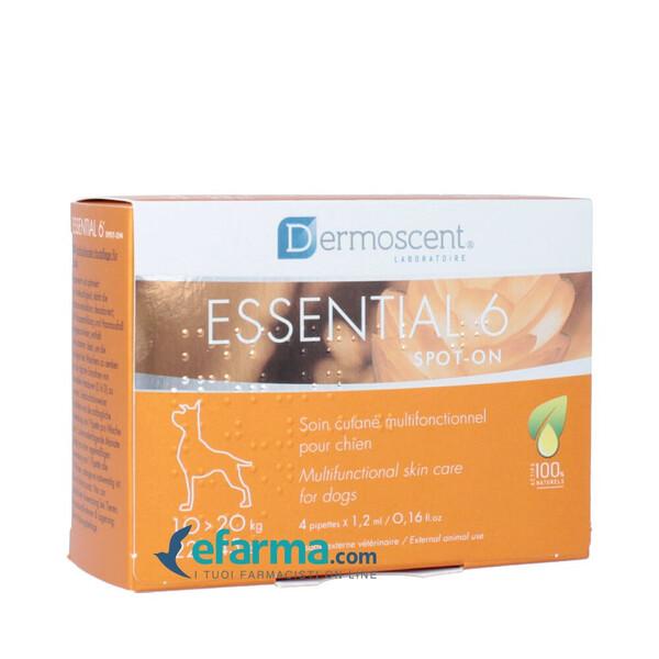 Dermoscent Essential 6 Spot-On Per L'igiene del Cane da 10 a 20 kg 4 Pipette — confronto prezzi