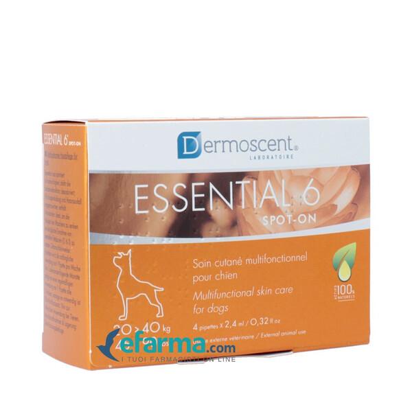 Dermoscent Essential 6 Spot-On Per L'igiene del Cane da 20 a 40 kg 4 Pipette — confronto prezzi