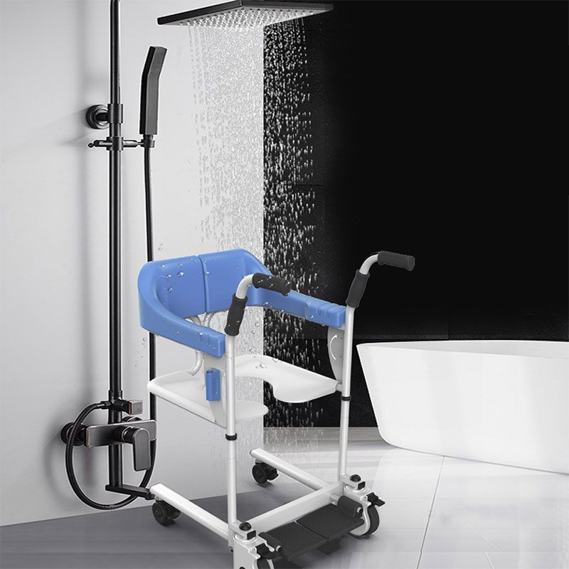 Ausilium Sedia Moovy per Toilette e Doccia con Ruote Poggiapiedi 1 St
