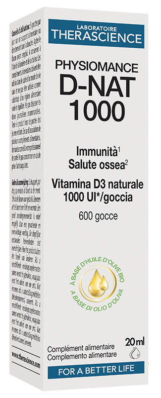 Therasience Sam Physiomance D Nat 1000 Integratore Vitamina D3 Flacone Gocce Da 20 Ml
