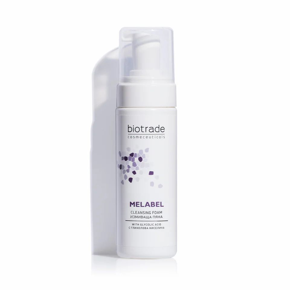 Melabel Brightening Schiuma detergente viso con acido glicolico per pelli soggette a macchie scure 150 ml