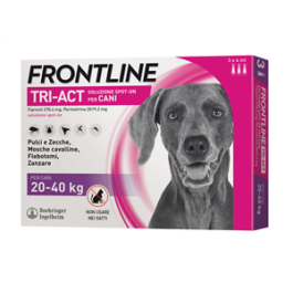 Frontline Tri-Act Antiparassitario Per Cani 20-40Kg Contro Parassiti E Insetti Volanti 3 Pipette — confronto prezzi