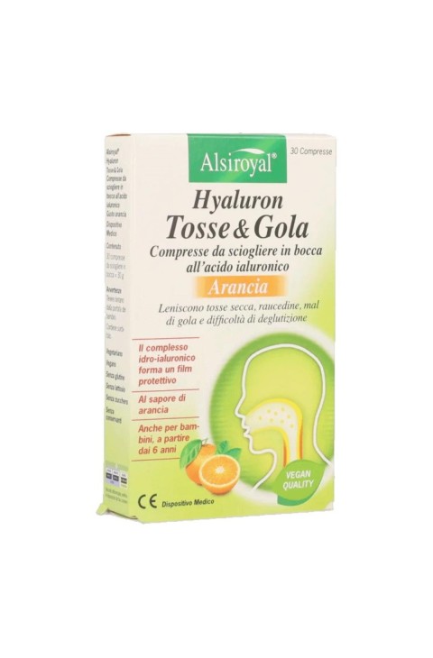 Dott. C. Cagnola Hyaluron Tosse e Gola - Compresse orosolubili con acido ialuronico, 30 compresse