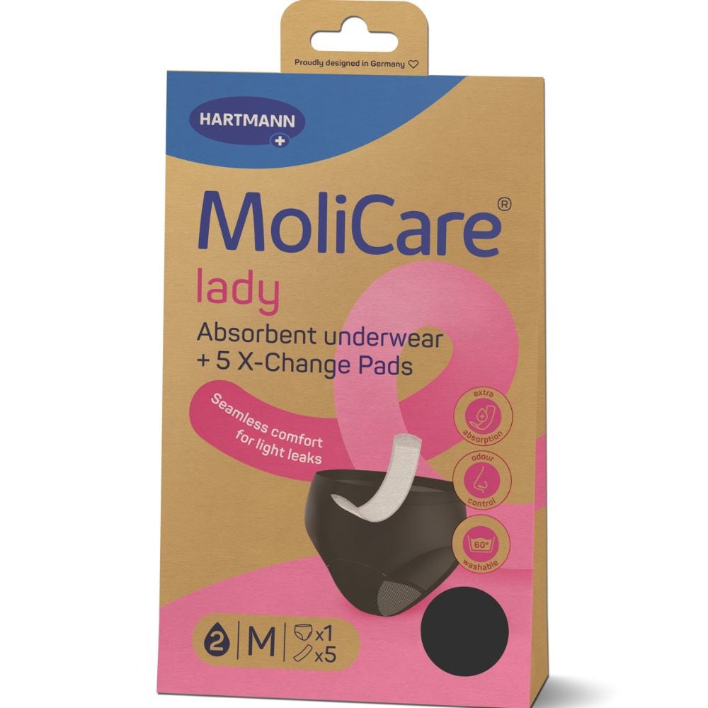 Hartmann MoliCare Lady Slip Donna Assorbenti e Rilavabili + 5X-Change Pads Taglia M