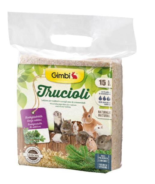 GIMBORN GIMBI LETTIERA RODITORI TRUCIOLI 15LT