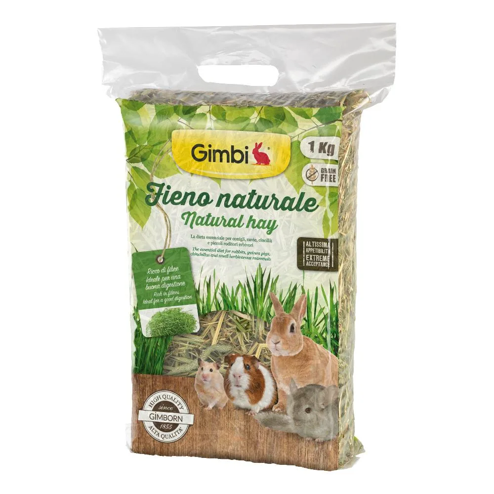 GIMBORN GIMBI FIENO RODITORI NATURALE HAY 1KG