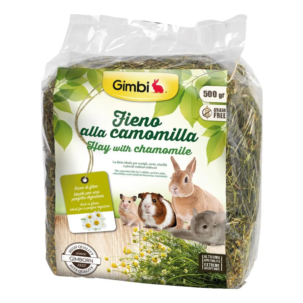 GIMBORN GIMBI FIENO RODITORI CAMOMILLA 500GR