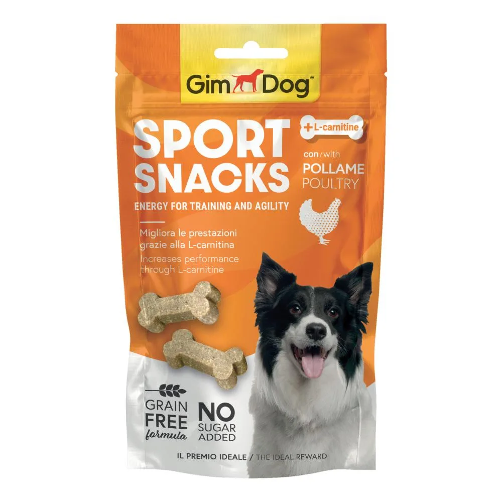 GIMBORN GIMDOG CANE SNACK SPORT GRAIN FREE POLLO 60GR — confronto prezzi