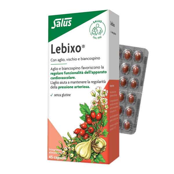 Lebixo Integratore Aglio Biancospino Vischio 45 Capsule