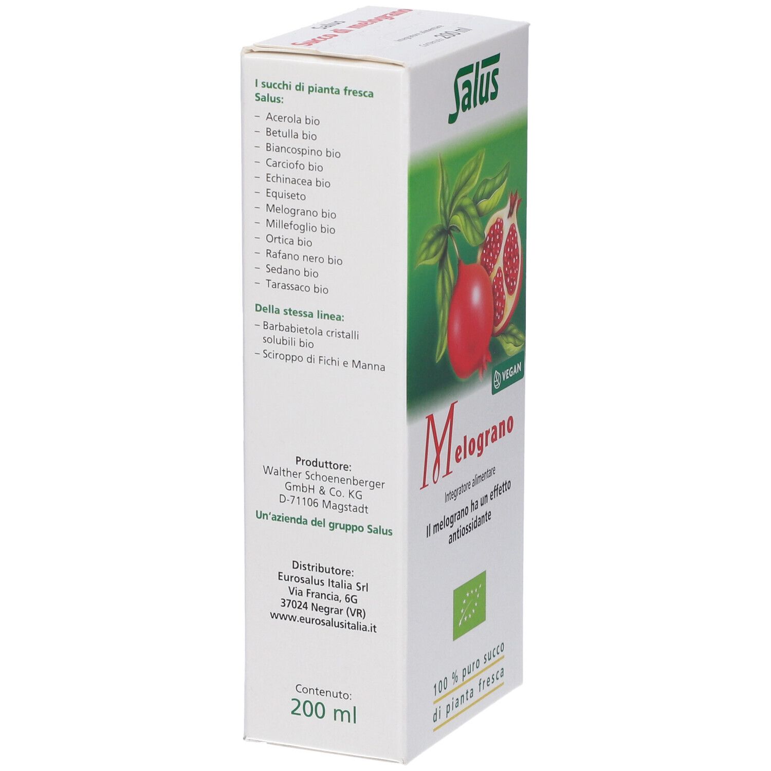 Salus Melograno Succo 200 ml Soluzione orale — confronto prezzi
