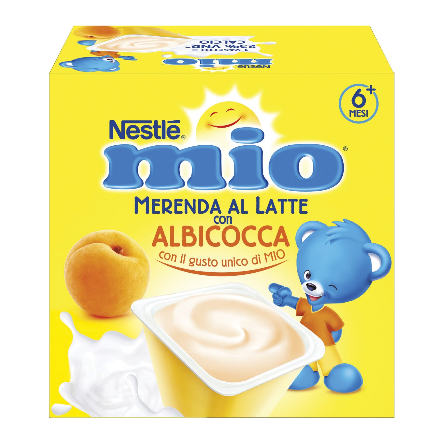 Nestle' mio merenda albicocca 4 x 100 g
