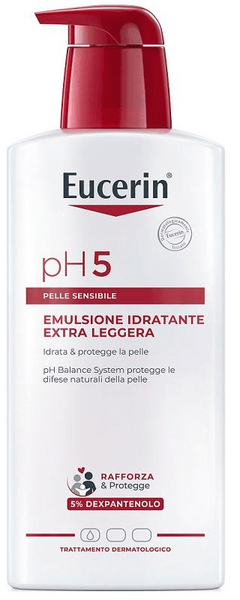 Eucerin pH5 Emulsione Idratante Extra Leggera Pelle Secca e Sensibile Corpo 400 ml — confronto prezzi