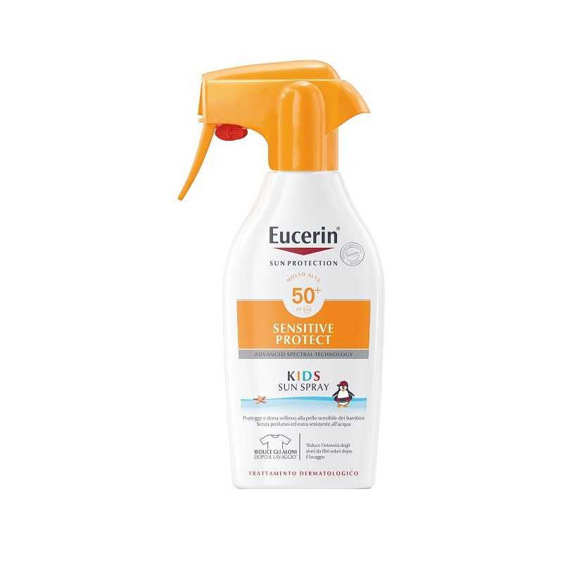 Eucerin sun protection spf 50+ sensitive protect kids sun spray 300 ml — confronto prezzi