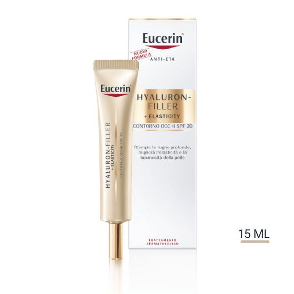 Eucerin hyaluron-filler + elasticity contorno occhi spf 15 15 ml