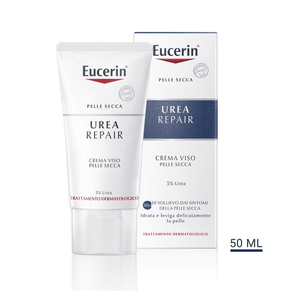 Eucerin UreaRepair 5% Urea Crema Viso Levigante Pelle Secca 50 ml