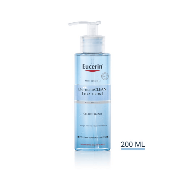 Eucerin DermatoClean Hyaluron Gel Detergente Viso 200 ml — confronto prezzi