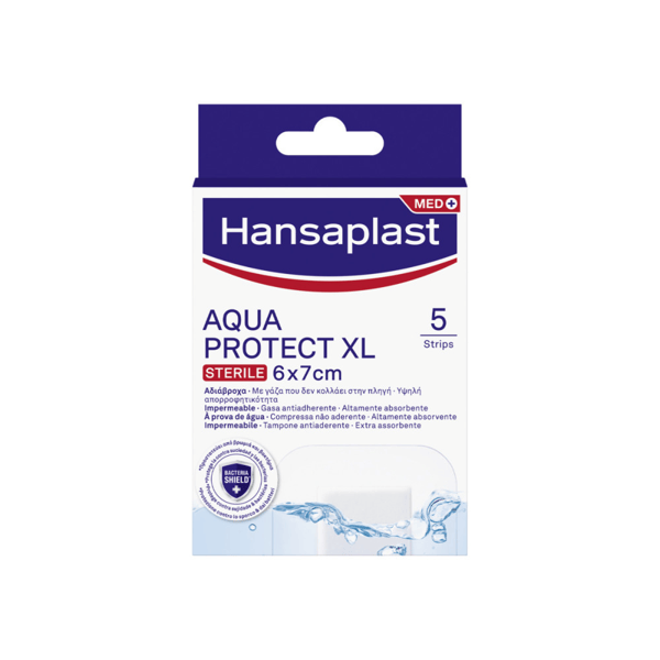 Hansaplast Aqua Protect XL Cerotti 6x7 cm 5 Pezzi