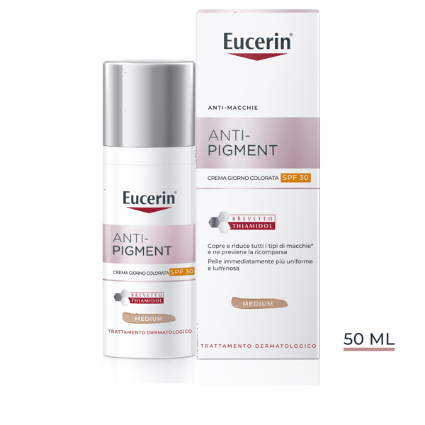 Eucerin Anti-pigment Crema Giorno Colorata SPF30 Medium 50 ml
