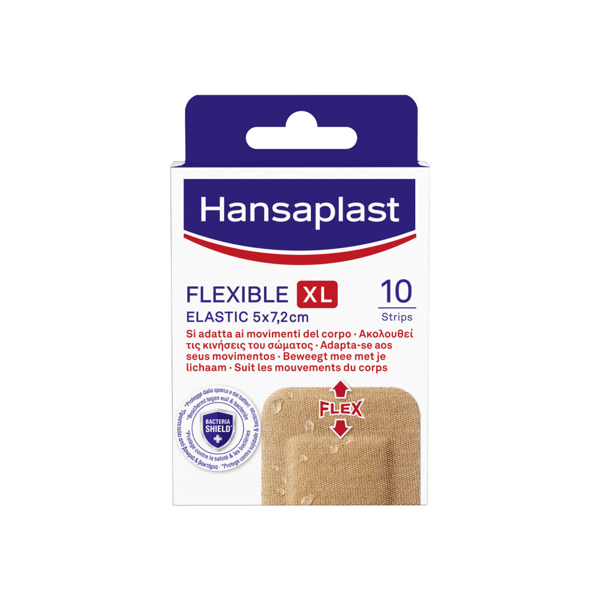 Hansaplast Flexible XL Elastic 5x7 cm 10 Cerotti