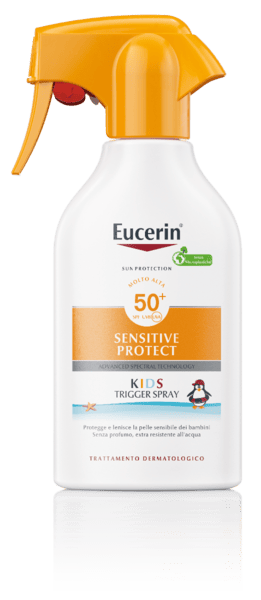 Eucerin Sun Kids Trigger Spray Solare SPF 50+ Protezione Bambini 250 ml