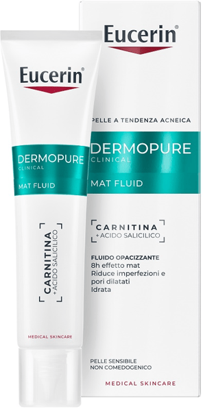 Eucerin Dermopure Clinical Fluido Opacizzante Pelle A Tendenza Acneica 40 ml