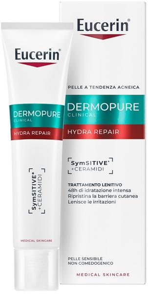 Eucerin Dermopure Clinical Hydra Repair 40 ml Trattamento Idratante e Lenitivo per Pelle Acneica