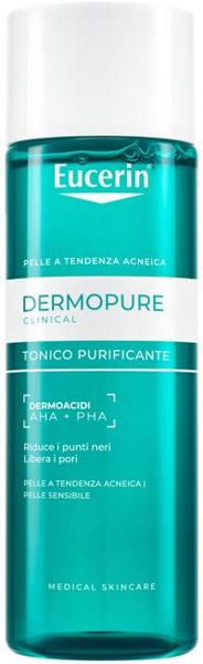 Eucerin Dermopure 200 ml Detergente Tonico Purificante Per Pelle Grassa e a Tendenza Acneica