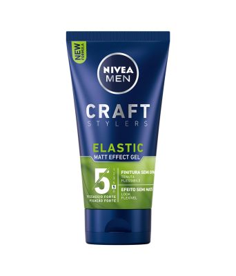 Nivea Men Styling Gel Elastic 150 ml, Gel per la cura capelli a lunga tenuta con resistenza elastica