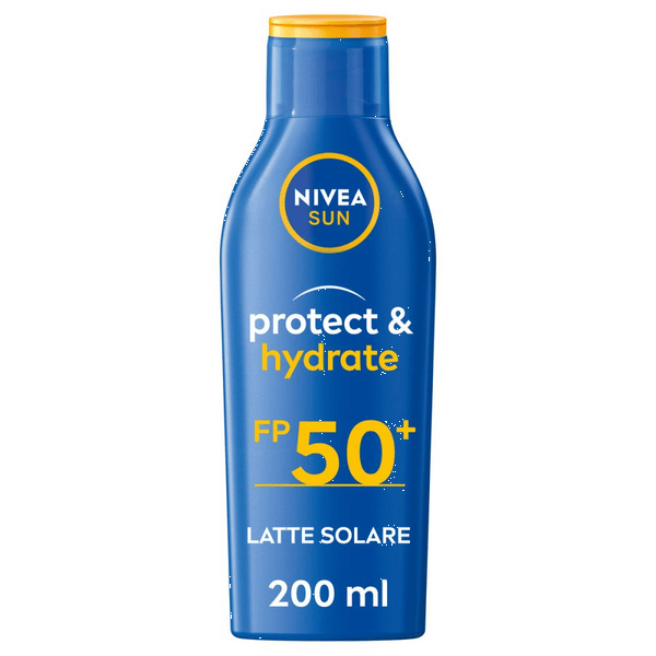 Nivea Sun Latte Solare Protect&Hydrate SPF50+ Crema Idratante 48h 200 ml