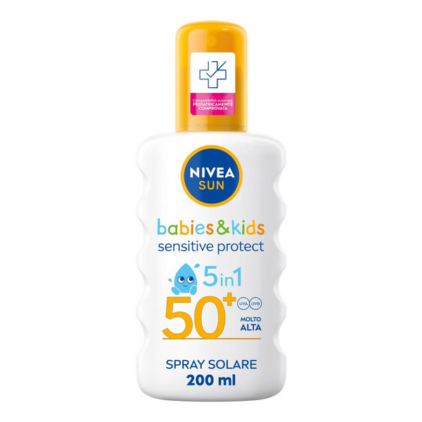 Nivea sun kids sensitive protect &amp; play spray fp50+ 200 ml