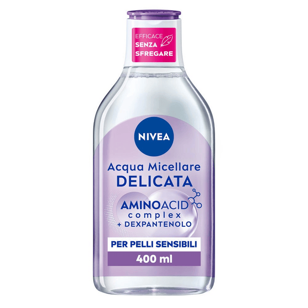 Nivea Micellair 5in1 Acqua Micellare Delicata Detergente Viso e Occhi Struccante Lenitivo 400 ml