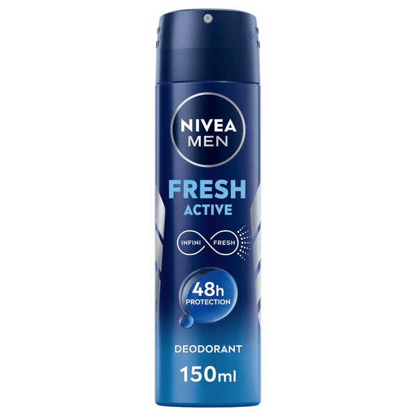 Nivea Men Fresh Active Deodorante Spray 150 ml, antitraspirante uomo per 48 ore ml — confronto prezzi