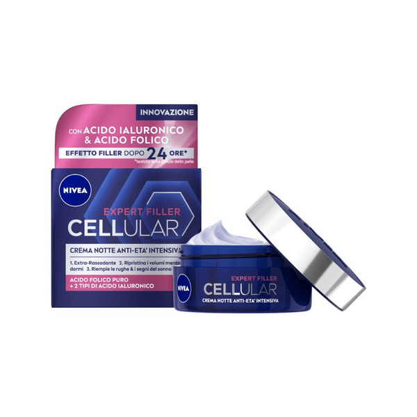 Nivea Cellular Expert Filler Crema Viso Notte Anti-Età Intensiva SPF15 Antirughe 50 ml — confronto prezzi