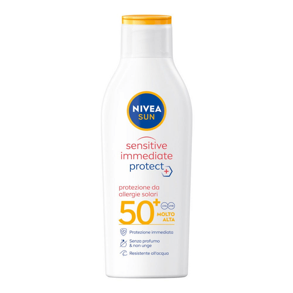 Nivea Sun Latte Solare Sensitive Immediate Protect SPF50+ Crema Per Le Allergie Solari 200 ml — confronto prezzi