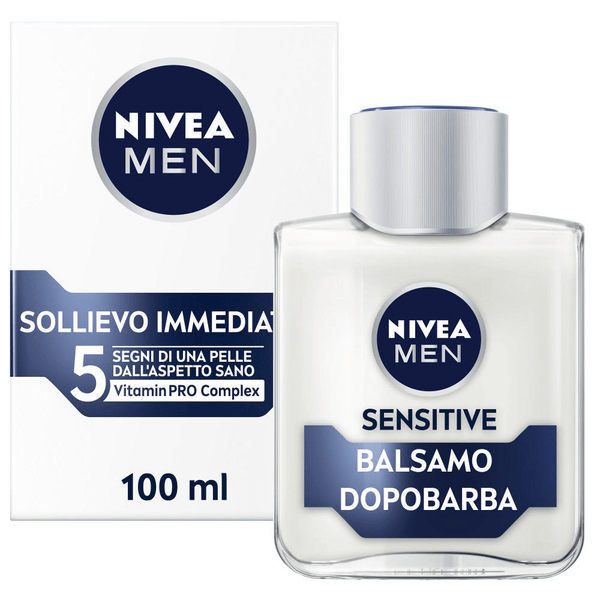 Nivea Men Sensitive Balsamo Dopobarba Uomo Lenitivo Per Pelli Sensibili 100 ml