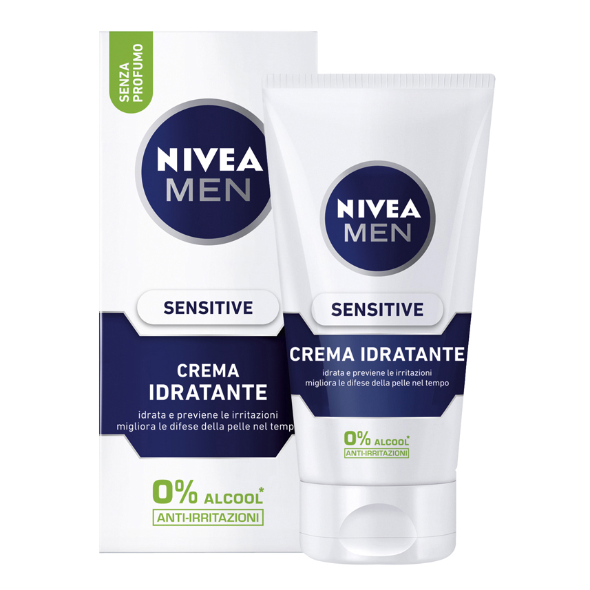 Nivea Men Sensitive Crema Idratante 75 ml, viso uomo lenitiva per pelli sensibili e delicate ml — confronto prezzi