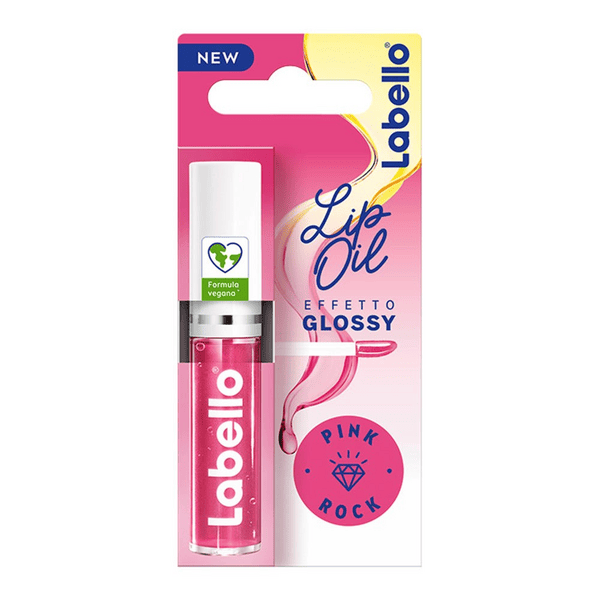 Labello Lip Oil Effetto Glossy Pink Rock Lucidalabbra Colorato Volumizzante e Idratante 5.5 ml