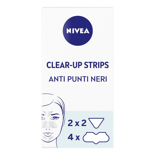 Nivea Clear-Up Strips Zona T Cerotti Punti Neri Anti-Imperfezioni Per La Pulizia Viso 6 Pezzi