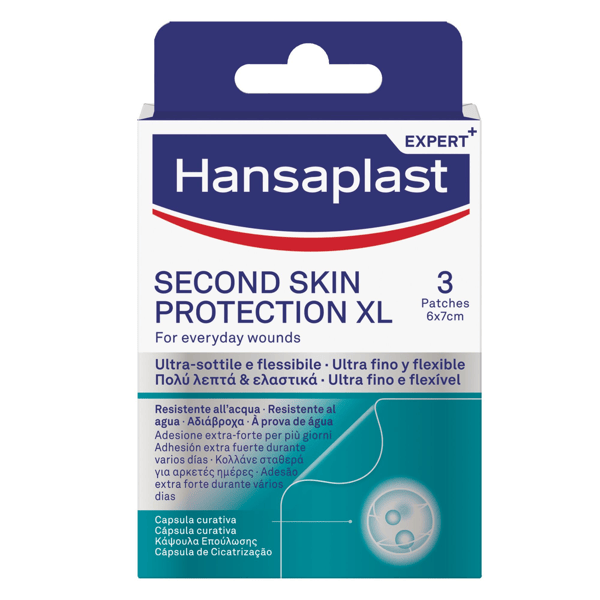 Hansaplast Second Skin Protection XL 3 Grandi cerotti con Capsula Curativa 3 pezzi da 6 x 7 cm — confronto prezzi