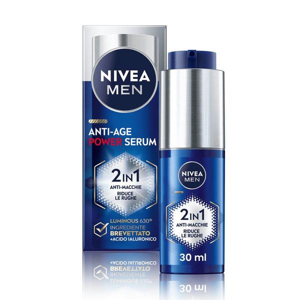 Nivea Men Anti-Age Power Serum Anti-Macchie Siero Viso Uomo Antirughe e Macchie 30 ml