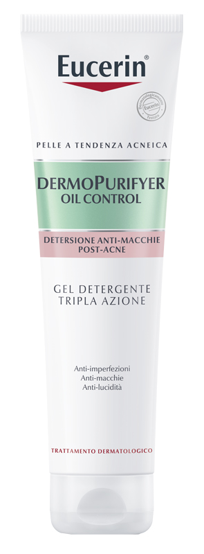 Eucerin Dermopurifyer Oil Control Gel Detergente Viso Tripla Azione 150 ml
